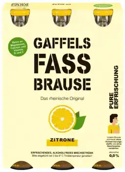 Kaufland Gaffels Fassbrause Zitrone Angebot