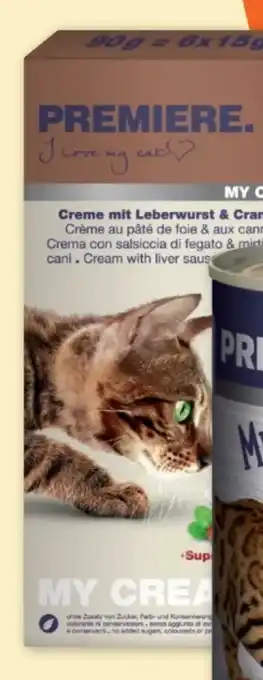 Fressnapf Premiere Tierbedarf My Cream Leberwurst & Cranberries Angebot