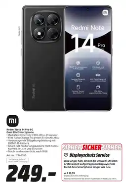 MediaMarkt Mi redmi note 14 pro 5g dual sim smartphone Angebot