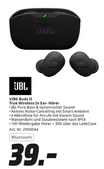 MediaMarkt Jbl vibe buds ii true wireless in ear-hörer Angebot