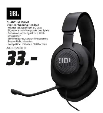 MediaMarkt Jbl quantum 100 m2 over-ear gaming headset Angebot