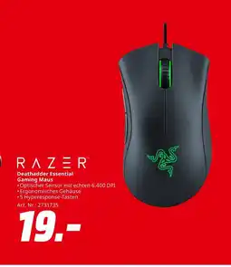 MediaMarkt Razer deathadder essential gaming maus Angebot