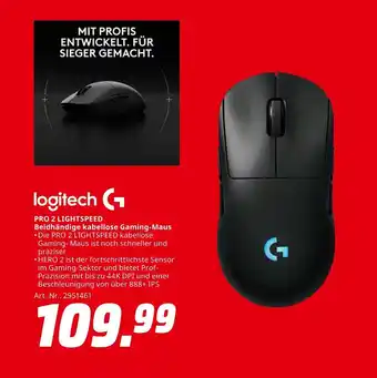 MediaMarkt Logitech pro 2 lightspeed Angebot