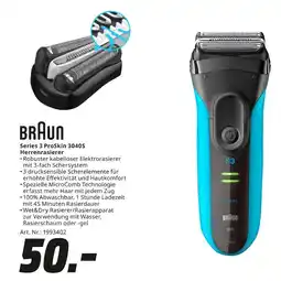 MediaMarkt Braun series 3 proskin 3040s herrenrasierer Angebot
