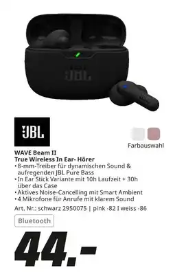 MediaMarkt Jbl wave beam ii true wireless in ear- hörer Angebot