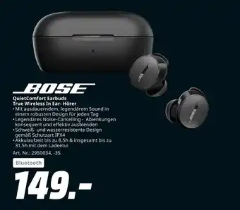 MediaMarkt Bose quietcomfort earbuds Angebot