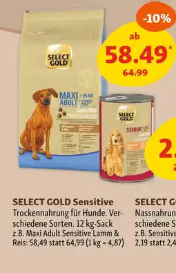 Fressnapf Select gold sensitive maxi adult Angebot