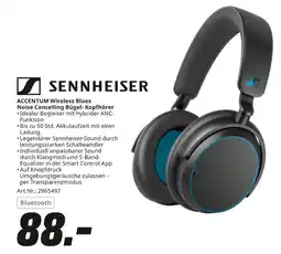MediaMarkt Sennheiser accentum wireless blues noise cancelling bügel-kopfhörer Angebot
