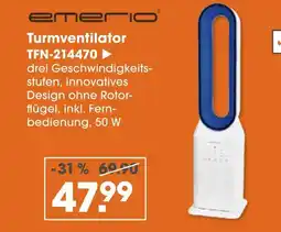 V Markt Emerio turmventilator Angebot