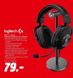 MediaMarkt Logitech pro x + stand gaming-headset inkl. ständer Angebot