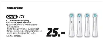 MediaMarkt Oral-b io ultimate reinigung aufsteckbürsten 4er pack Angebot