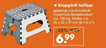 V Markt Klapptritt faltbar Angebot