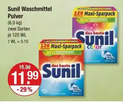 V Markt Sunil waschmittel pulver Angebot