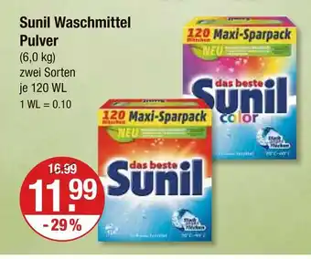 V Markt Sunil waschmittel pulver Angebot