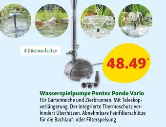 Fressnapf Pontec wasserspielpumpe pondo vario Angebot