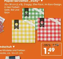 V Markt Papier-servietten „vichy“ Angebot