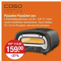 V Markt Caso pizzaofen pizzachef 2984 Angebot