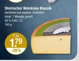 V Markt Steirischer weinkäse klassik Angebot