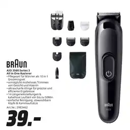 MediaMarkt Braun aio 3560 series 3 all in one rasierer Angebot