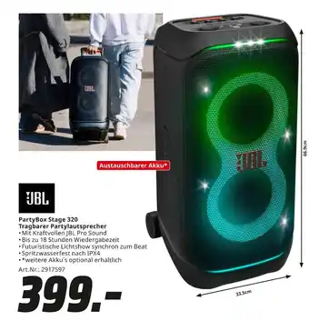 MediaMarkt Jbl partybox stage 320 Angebot