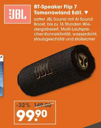 V Markt Jbl bt-speaker flip 7 tomorrowland edit Angebot