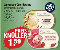 V Markt Langnese cremissimo bourbon vanille Angebot