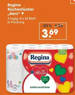 V Markt Regina küchentücher „herz“ Angebot
