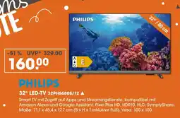 V Markt Philips 32 led-tv 32phs6808/12 Angebot