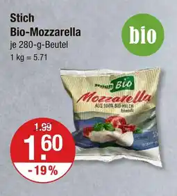 V Markt Stich bio-mozzarella Angebot