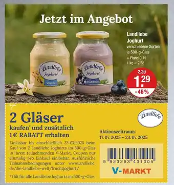 V Markt Landliebe joghurt vanille Angebot