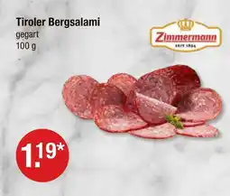 V Markt Zimmermann tiroler bergsalami Angebot