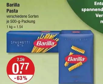V Markt Barilla pasta Angebot