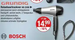 V Markt Grundig reisehaartrockner hd 2200 Angebot