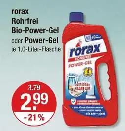 V Markt Rorax rohrfrei bio-power-gel Angebot