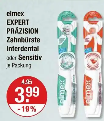V Markt Elmex expert präzision zahnbürste interdental Angebot