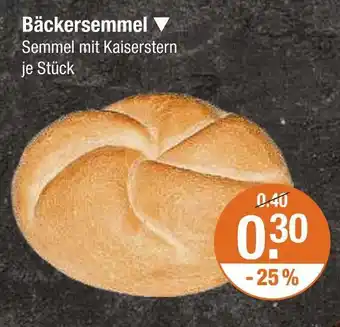 V Markt Bäckersemmel Angebot