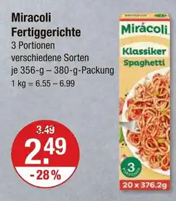 V Markt Miracoli fertiggerichte Angebot