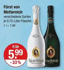 V Markt Fürst von metternich verschiedene sorten Angebot