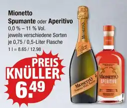 V Markt Mionetto spumante Angebot
