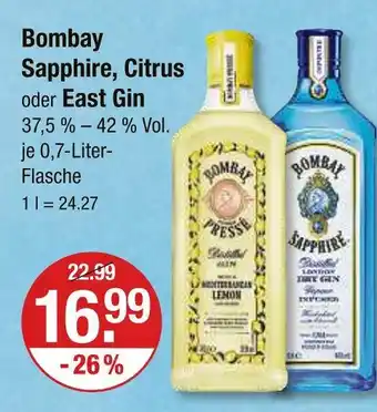 V Markt Bombay sapphire Angebot