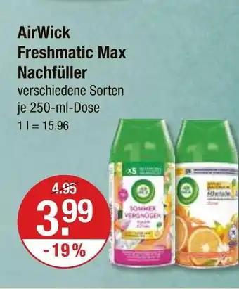 V Markt Airwick freshmatic max nachfüller Angebot