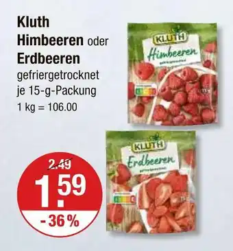 V Markt Kluth himbeeren Angebot