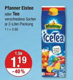 V Markt Pfanner eistee Angebot