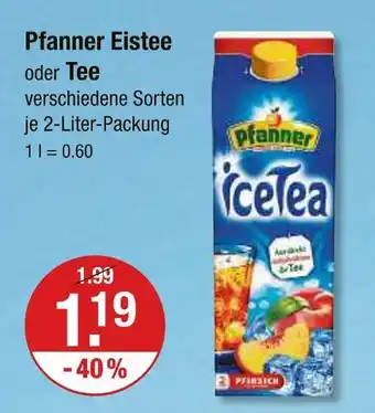 V Markt Pfanner eistee Angebot
