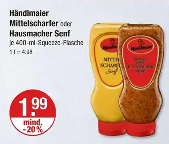 V Markt Händlmaier mittelscharfer senf Angebot