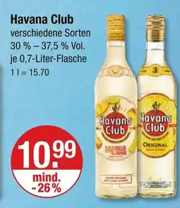 V Markt Havana club verschiedene sorten Angebot