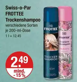 V Markt Swiss-o-par frottee trockenshampoo Angebot