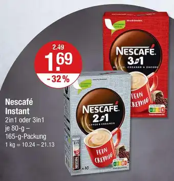 V Markt Nescafé instant 2in1 Angebot
