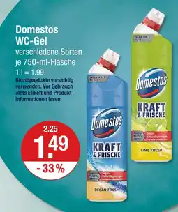 V Markt Domestos wc-gel Angebot