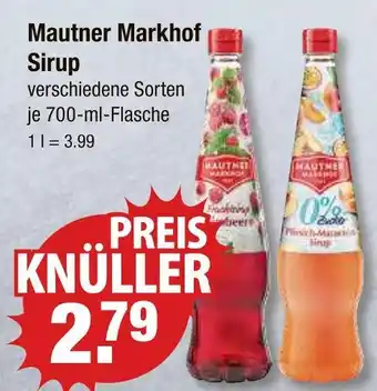 V Markt Mautner markhof sirup Angebot